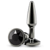 NS Novelties Rear Assets Tapered Small Anal Toy - Colour: Gunmetal Black