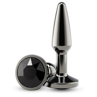 NS Novelties Rear Assets Tapered Small Anal Toy - Colour: Gunmetal Black