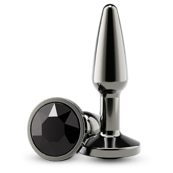 NS Novelties Rear Assets Tapered Small Anal Toy - Colour: Gunmetal Black