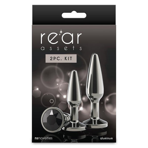 NS Novelties Rear Assets Tapered Trainer Kit - Colour: Gunmetal Black