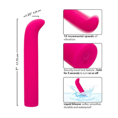 CalExotics Chic Rechargeable Classic Silicone Massager 7 Inch