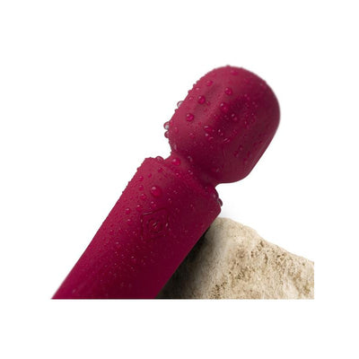 Rocks Off Rechargeable Mini Wand - Colour: Azalea Red