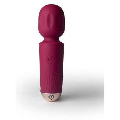 Rocks Off Rechargeable Mini Wand - Colour: Azalea Red