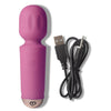 Rocks Off Rechargeable Mini Wand - Colour: Peony Pink