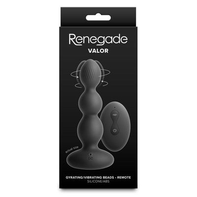 NS Novelties Renegade Valor Vibrating Anal Bead Plug