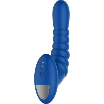 Forto Ribbed Pro Massager - Colour: Blue