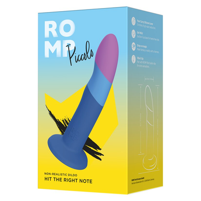 Wow Tech Romp Piccolo 5 Inch Non-Realistic Silicone Dildo with Suction Cup Base