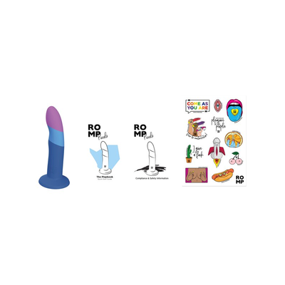 Wow Tech Romp Piccolo 5 Inch Non-Realistic Silicone Dildo with Suction Cup Base