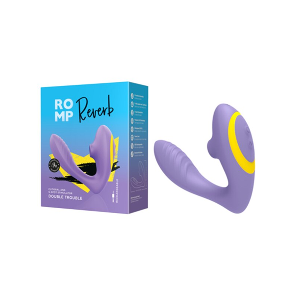 Romp Reverb Dual G-Spot and Clitoral Stimulator with Pleasure Air Technology