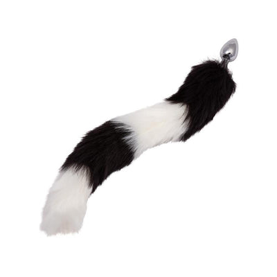 CalExotics Running Wild Tail - Colour: Black and White