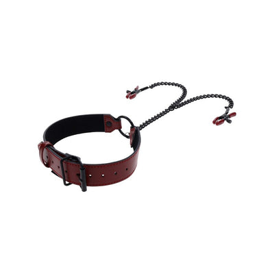 Sportsheets Collar with Nipple Clamps