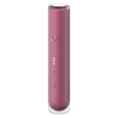 Satisfyer First Kiss Travel Size Quiet USB-C Rechargeable Air Pulse Vibrator