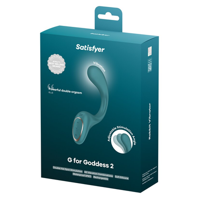 Satisfyer G For Goddess 2 Dual Stimulation Vibrator - Colour: Green
