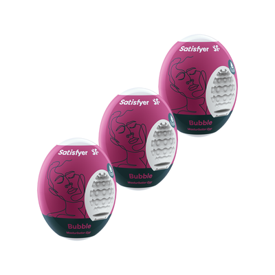 Satisfyer Masturbator Eggs Set of 3 Bubble