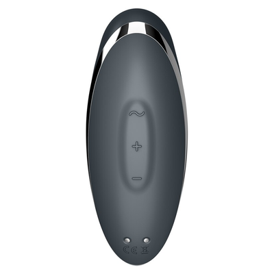 Satisfyer Tap and Climax 2 Lay-On Vibrator - Colour: Black