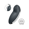 Satisfyer Tap and Climax 2 Lay-On Vibrator - Colour: Black