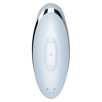 Satisfyer Tap and Climax 2 Lay-On Vibrator - Colour: Teal