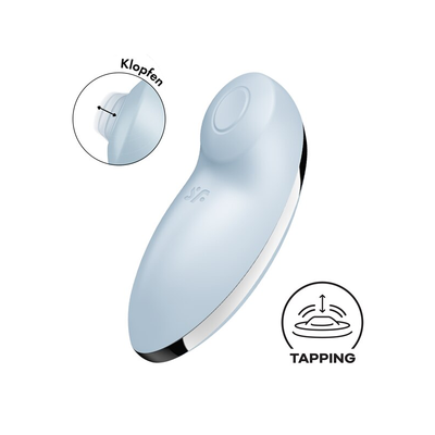 Satisfyer Tap and Climax 2 Lay-On Vibrator - Colour: Teal