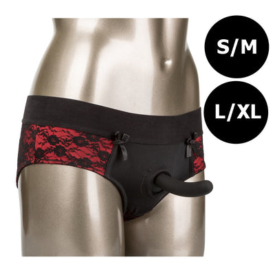 California Exotic Scandal Pegging Panty Set - Size: S/M