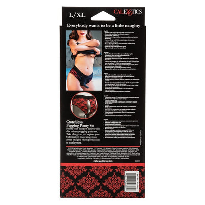 California Exotic Scandal Pegging Panty Set - Size: S/M
