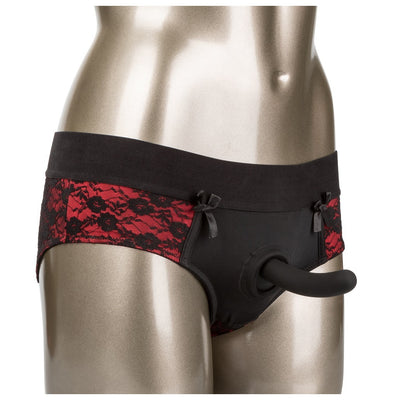 California Exotic Scandal Pegging Panty Set - Size: S/M