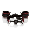 California Exotic Scandal Breathable Ball Gag With Cuffs
