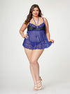 Seven Til Midnight The Romantic Two Piece Babydoll Set STM-11547X