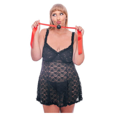 Sportsheets Sex and Mischief Amor Satin Ball Gag