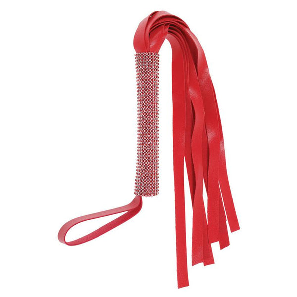 Sex And Mischief Sparkle Flogger - Colour: red