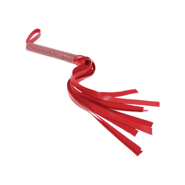 Sex And Mischief Sparkle Flogger - Colour: red