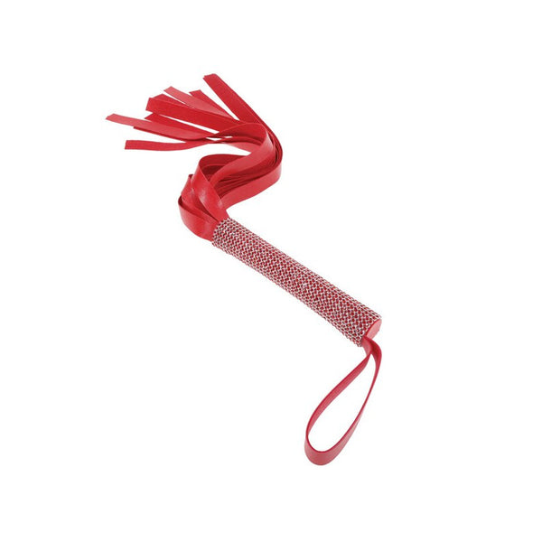 Sex And Mischief Sparkle Flogger - Colour: red