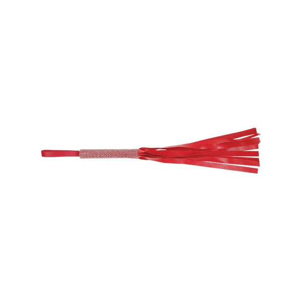 Sex And Mischief Sparkle Flogger - Colour: red