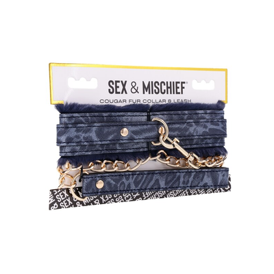 Sportsheets Sex And Mischief Cougar Fur Collar and Leash