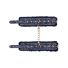 Sex And Mischief Shadow Fur Handcuffs - Colour: blue