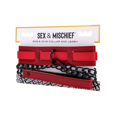 Sportsheets Sex And Mischief Ex's and Oh's Collar and Leash