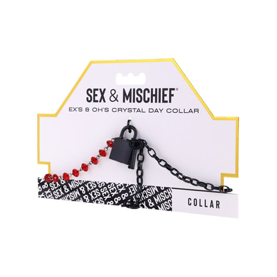Sportsheets Sex And Mischief Ex's and Oh's Crystal Day Collar