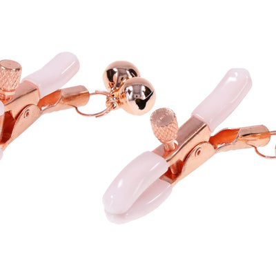 Sportsheets Sex And Mischief Peaches N CreaMe Bell Nipple Clamps