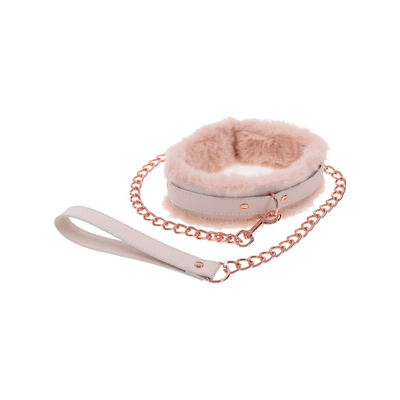 Sportsheets Sex And Mischief Peaches n CreaMe Fur Collar & Leash