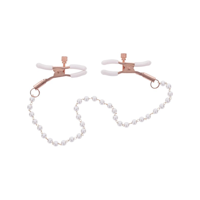 Sportsheets Sex And Mischief Peaches n CreaMe Pearl Nipple Clamps