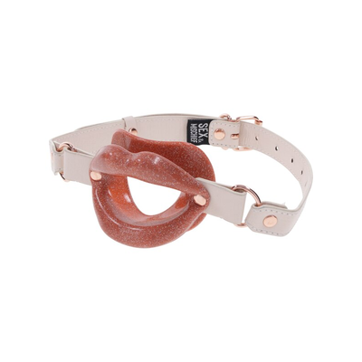 Sportsheets Sex And Mischief Peaches n CreaMe Silicone Lips Gag