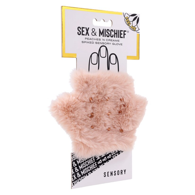 Sportsheets Sex And Mischief Peaches n CreaMe Spiked Sensory Glove