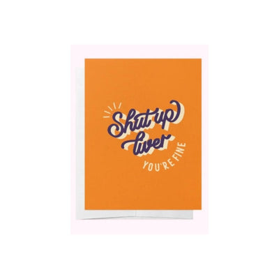 Bad On Paper Shut Up Liver Cards 5 Pack 10.5cm x 14.8cm