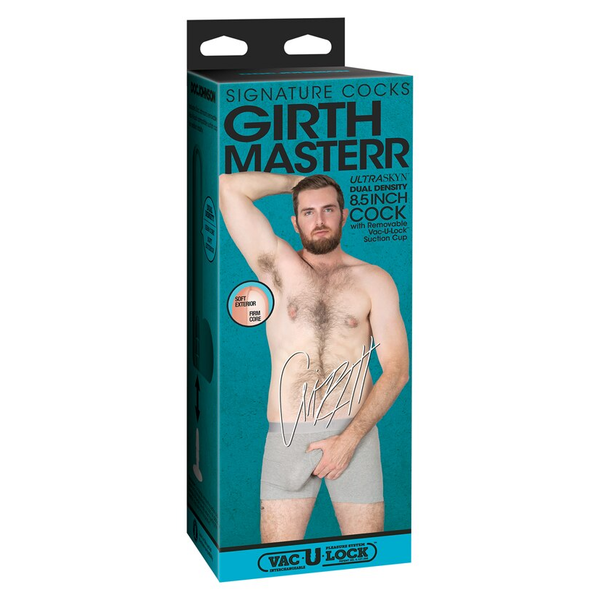 Doc Johnson Vac U Lock Signature Cocks Girthmasterr 8.5 Inch ULTRASKYN Cock with Removable Vac-U-Lock Suction Cup