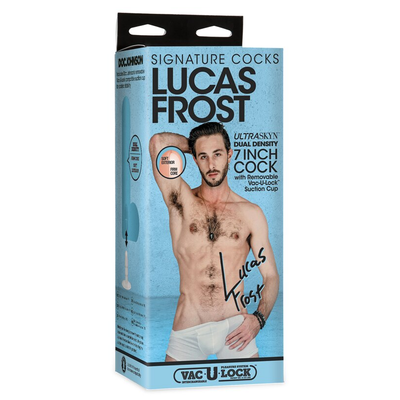 Doc Johnson Signature Cocks Lucas Frost 7 Inch ULTRASKYN Cock with Removable Vac-U-Lock Suction Cup