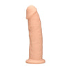 Real Rock Silicone Dual Density Dildo Without Balls 9 Inch - Colour: Flesh