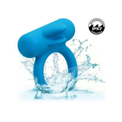 CalExotics Silicone Rechargeable Double Trouble Couples Enhancer