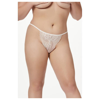 Seven Til Midnight Single Thong Panty With Pearl Back Detail 11503X Plus Size