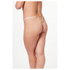 Seven Til Midnight Single Thong Panty With Pearl Back Detail 11503X Plus Size - Colour: WHITE | Size: 3X/4X