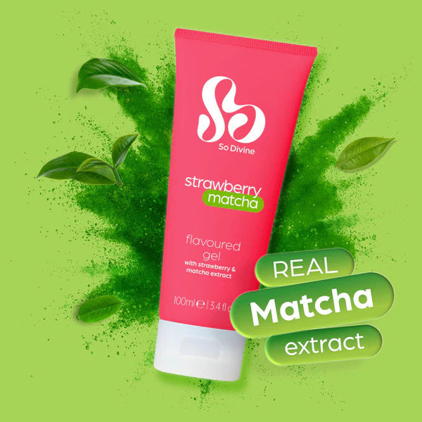 So Divine Strawberry Matcha Waterbased Lubricant 100ml