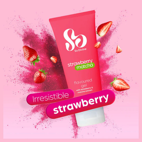 So Divine Strawberry Matcha Waterbased Lubricant 100ml